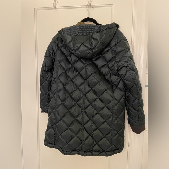 Athleta Vortex reversible down parka quilted jacket green, size XS - Picture 7 of 16